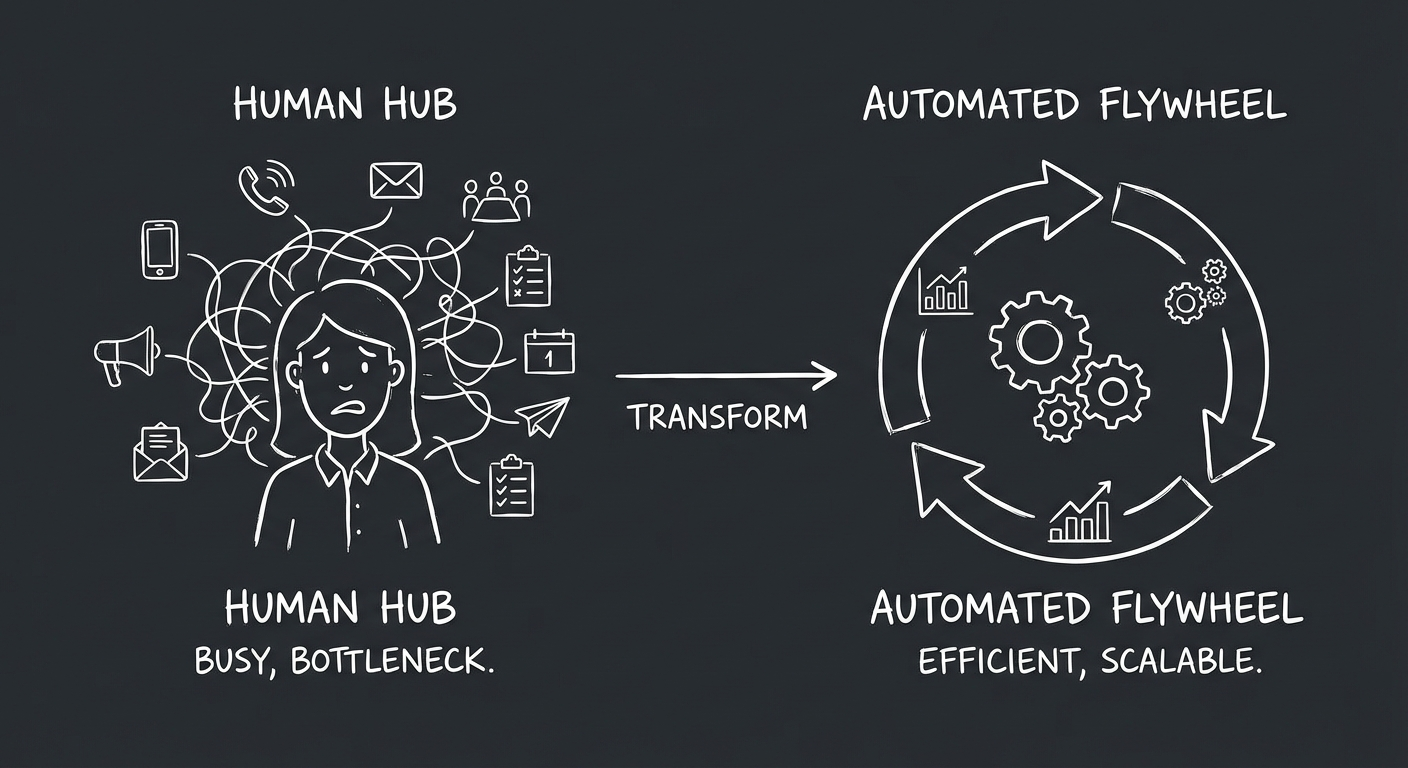 Human Hub vs Automated Flywheel